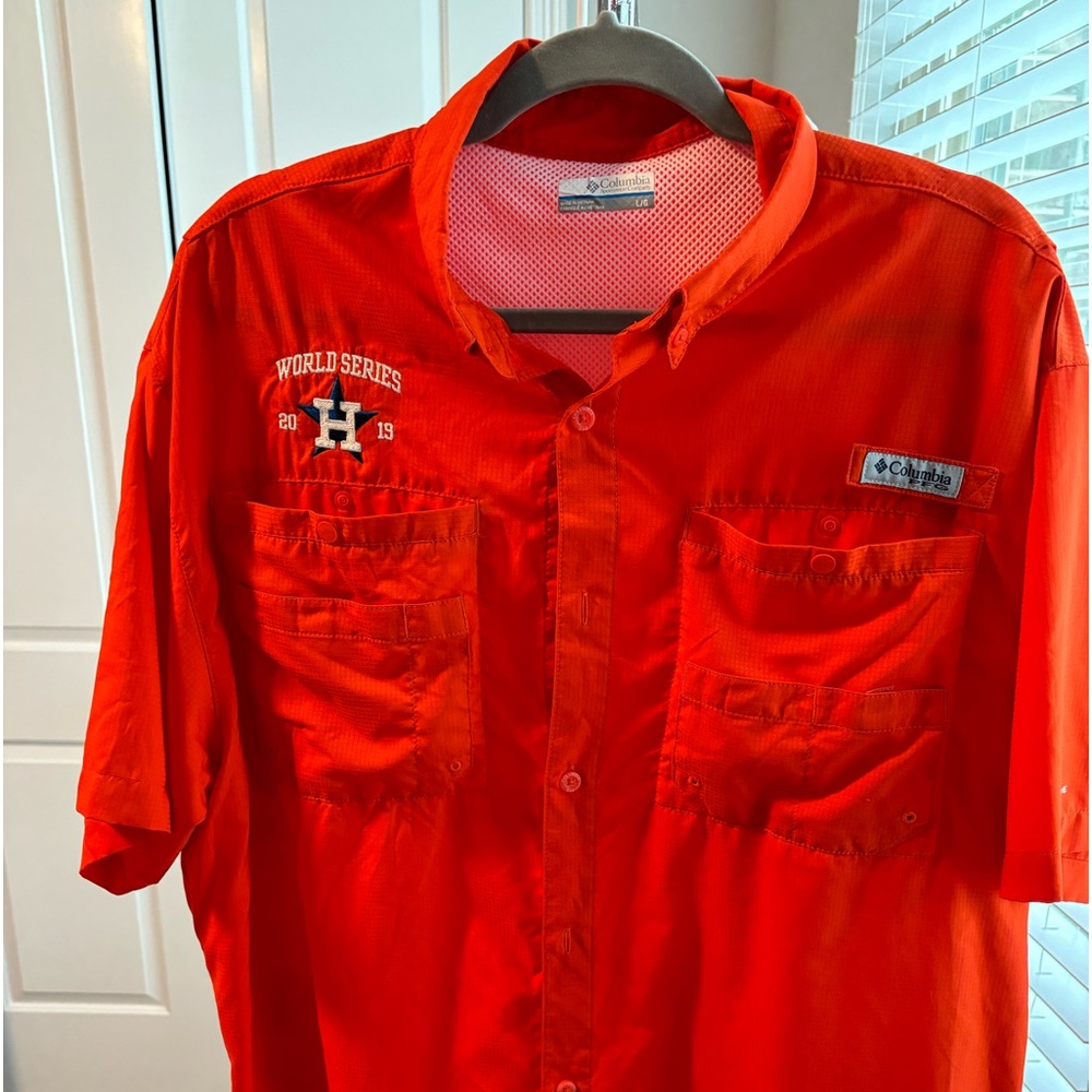Columbia Houston Astros Fishing Style Shirt